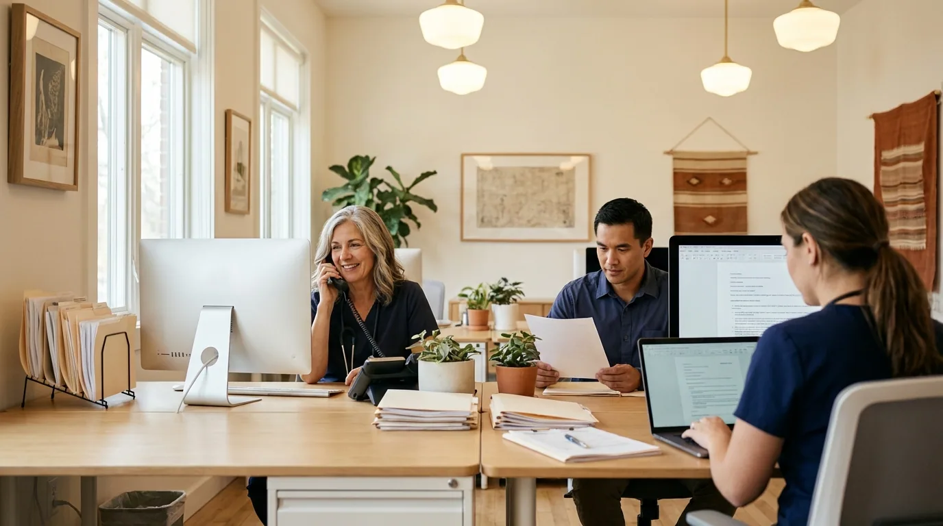 ProvisionRX team reviewing patient application documents